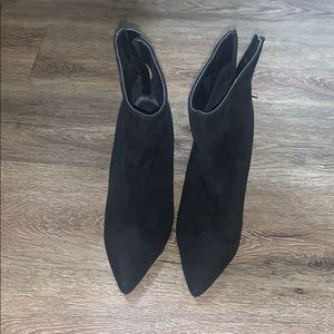 Black booties size 6.5 never worn